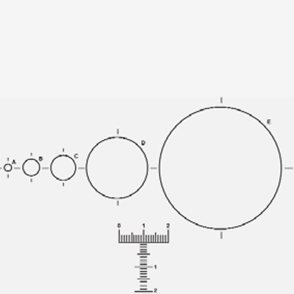 MICROSCOPE EYEPIECES RETICLES; SCALES & PATTERNS