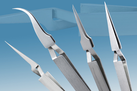Selfclosing Lab-Tweezers