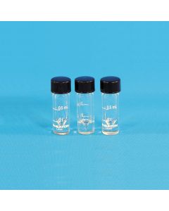 V-Vials®, Clear with Screw Cap, 12 pieces