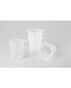 Tri-Corn Beakers, Plastic, Disposable, 100ml, 100 pieces