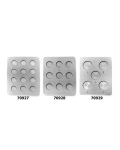 Flat Embedding Mold, round, numbered cavities