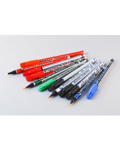 Manomark Pen ™ All Surface Marker, Assorted (4 black, 2 red, 2 green, 2 blue, 2 orange), 12 pieces