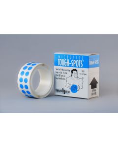 Tough-Spots® on a Roll, Dia: 9,5mm, blue, 1000 pieces