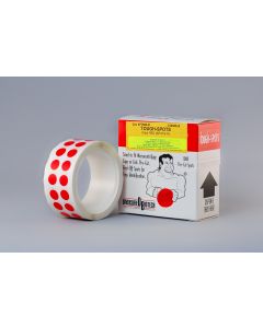 Tough-Spots® on a Roll, Dia: 9,5mm, red, 1000 pieces