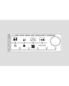 ASTM Grain Size/ Nodularity Analysis Standard, Model IAM-MET, ASTM Grain Size, 32 pts kalibriert