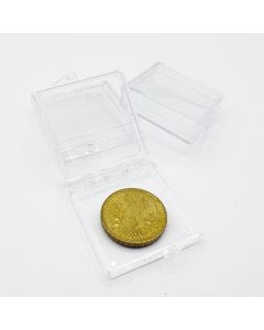 Polystyrol Box, clear, 25mm x 25mm x 8mm, 100 pieces