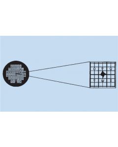 TEM Grids, 200 Mesh, H2 Reference Pattern, Au, 25 pieces