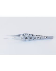 Non Slip Grip Forceps, Ergonomic. Fine and straight tips. 175mm