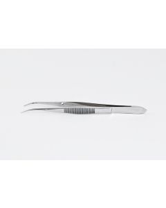 Edelstahl-Pinzette, gebogen, 100mm--1-
