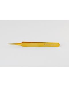 EMS Ultra Fine Tweezers, Style 5, SA with Gold Plating