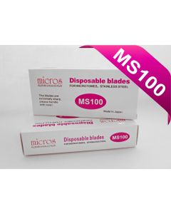 MS100 - Micros Disposable Microtome Blades for hard tissue, Low Profile, 50 pieces