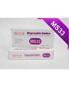 MS33 - Micros Disposable Microtome Blades for high-quality sections, Low Profile, 50 pieces