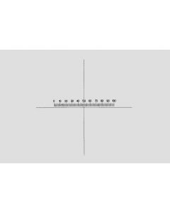 NE7N - Horizontal Micrometer Scale with Crosslines and Square, different diamters 