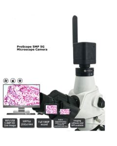 Proscope 5 MP Microscope Camera, WiFi and USB, w/ battery