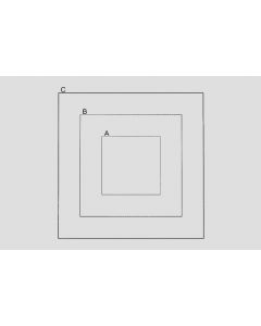 NE38 – Squares, 3 Fields, different diameters