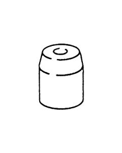 Crown Assembly for Cone-Top Tubes, white Noryl, Diameter: 13mm, each