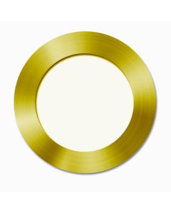Ring target on carrier, Au, 99.99%, OD=82mm, ID=60mm, 0.1mm thick, each