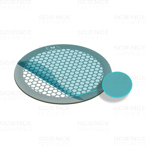 TEM Grids, Formvar Film coated, 200 Mesh, thin Bars, hexagonal, Ni