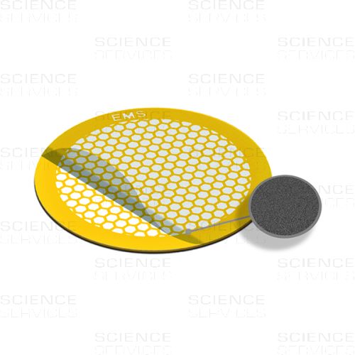 TEM Grids, Carbon Film coated, 300 Mesh, hexagonal, Au
