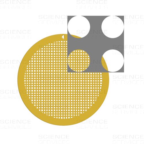 C-flat™ 300 Mesh, 4,0µm Hole Size, 2,0µm Hole Spacing, Au