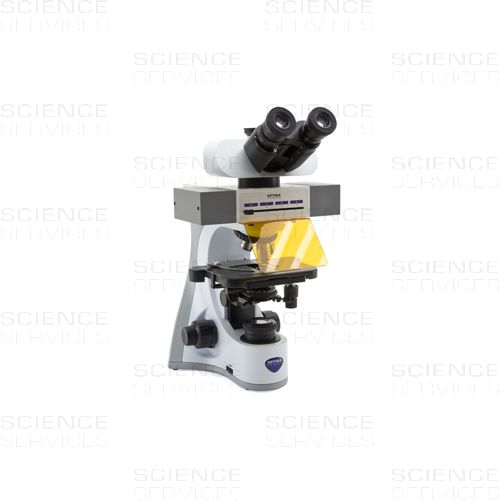 OPTIKA B-510LD4 Trinocular LED fluorescence microscope, IOS W-PLAN objectives