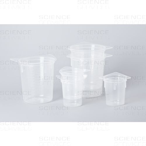 Tri-Corn Beakers, Plastic, Disposable