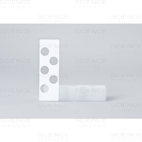 PTFE Printed Slides, 5 round wells, Dia: 10mm