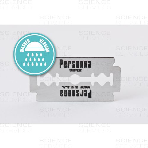 Doppelseitige Rasierklingen, Personna, Edelstahl, PTFE-beschichtet, gereinigte Klingen