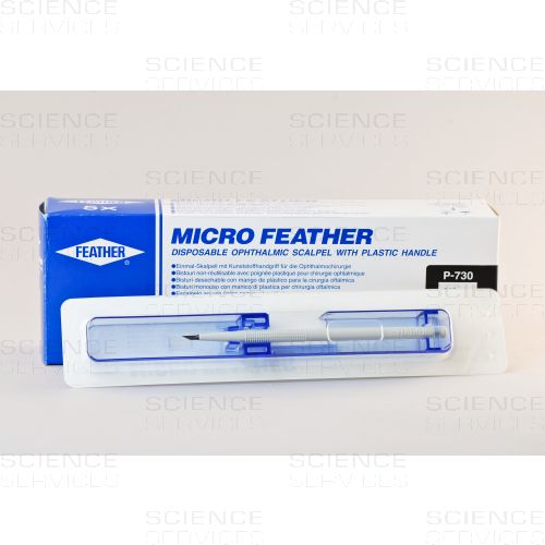 Feather, Sterile MicroScalpels, 30°, Plastic Handle, 5/bx