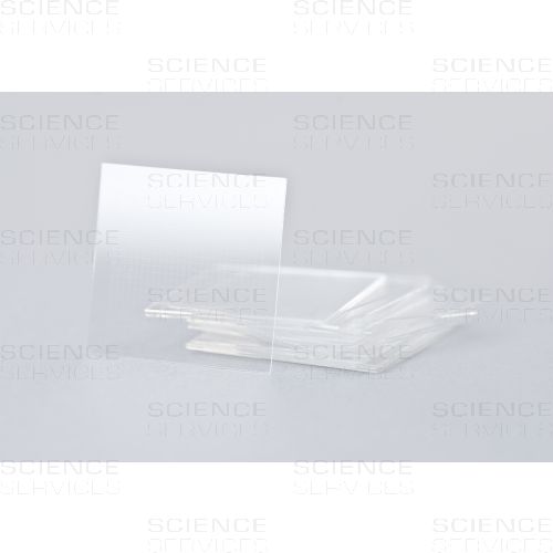 Square Gridded Coverslips, Photo-Etched, 18x18mm