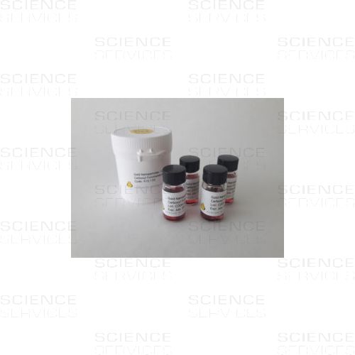 Gold Nanoparticles (Gold Sols), Carboxyl-functionalized, 4x 5ml, various Particle sizes