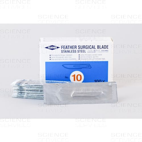 Feather, Sterile Skalpell -Klingen, #10, 100/Box--1-