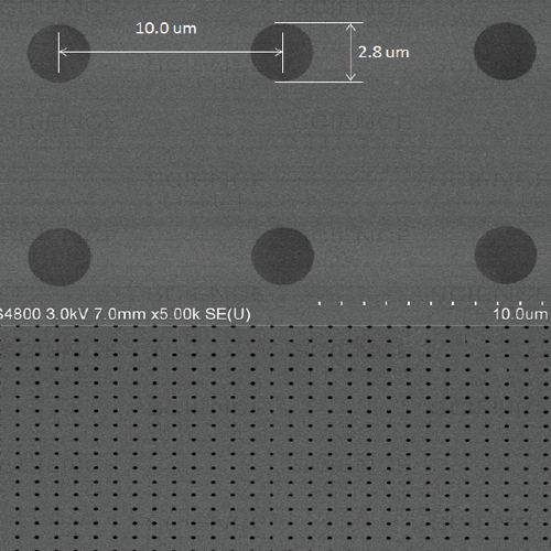 Clean SiN Membranes microporouse