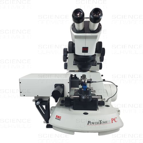 PTFL ultramicrotome-mounted fluorescence location system