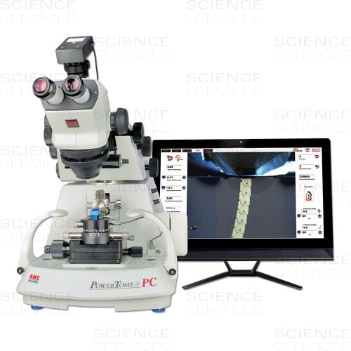 RMC Ultramicrotome PowerTome PT PC with Hybrid Control and Video Display