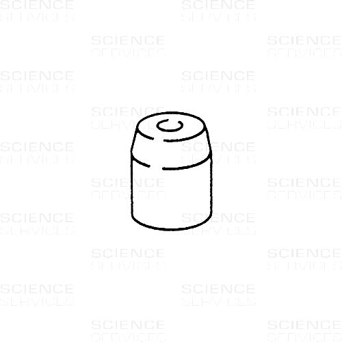 Crown Assembly for Cone-Top Tubes, white Noryl, Diameter: 13mm, each