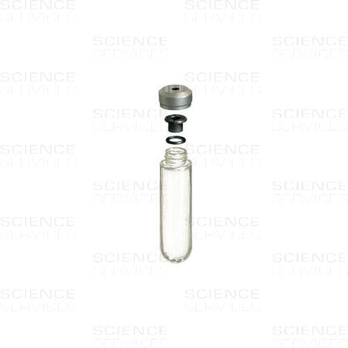 OSR threaded Bottle, Polypropylene, 16x76mm, Assembly, Aluminum Cap, Sorvall-type, each