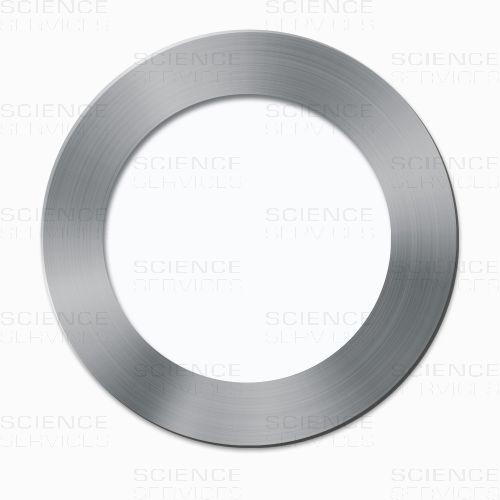 Ring target on carrier, Pt, 99.99%, OD=82mm, ID=60mm, 0.1mm thick, each
